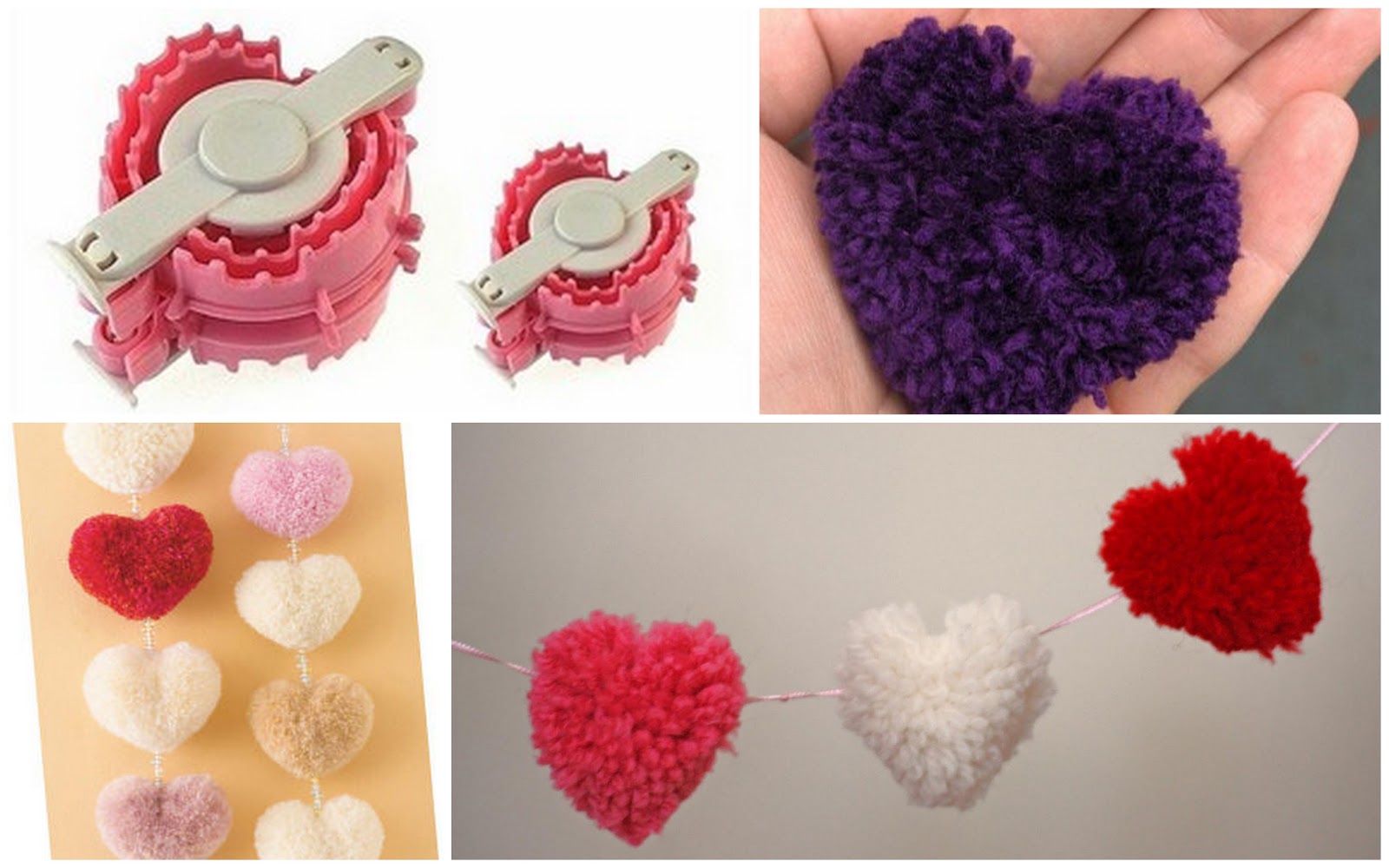 Pom pom Maker Bentuk Hati Maya Crafts