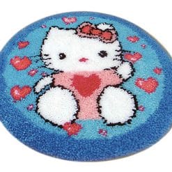 Latch Hook Kit Karpet Hello Kitty 50X50cm L13