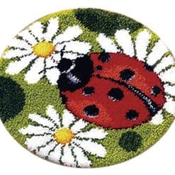 Latch Hook Kit Karpet Ladybug 50X50cm Print L21