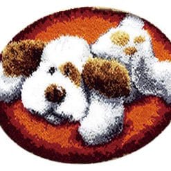 Latch Hook Kit Karpet Puppy 50X50cm L16