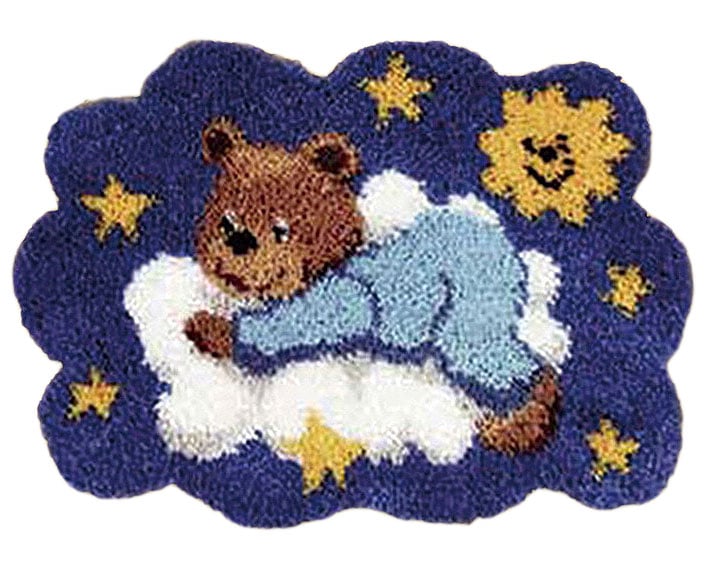 Latch Hook Kit Karpet Teddy Bear 50X36cm L18 Maya Crafts
