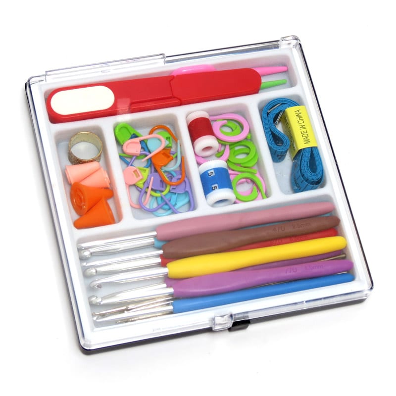 Paket Alat Rajut Lengkap Kotak Mika Maya Crafts Paket Alat Rajut Lengkap Kotak Mika Maya Crafts