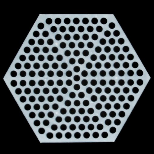 Plastic canvas hexagon
