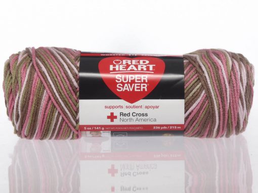 Benang Rajut Red Heart Super Saver – Pink Camo 1