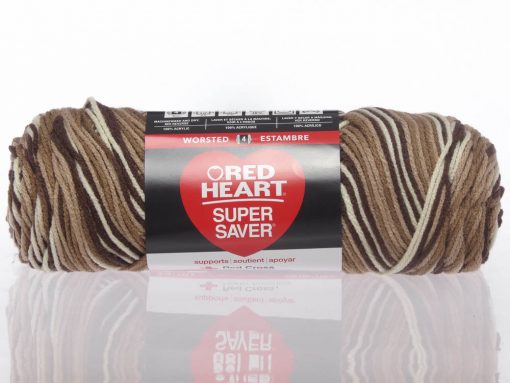 Benang Rajut Red Heart Super Saver – Shaded Brown 1