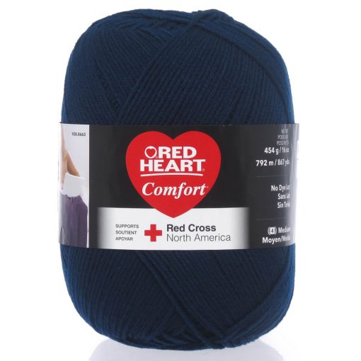 Benang Rajut Red Heart Comfort Yarn – Navy 1 Benang Rajut Red Heart Comfort Yarn – Navy 1