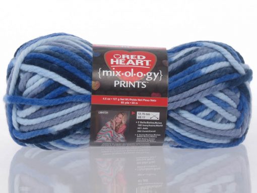 Benang Rajut Red Heart Mixology Prints – Blue Suede Print 1 Benang Rajut Red Heart Mixology Prints – Blue Suede Print 1