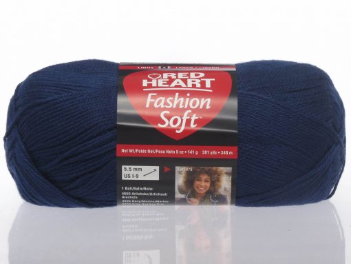 Benang Rajut Red Heart Fashion Soft – Navy 1