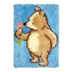 L126 Latch Hook Kit Karpet Rajut Winnie The Pooh 38x50 cm