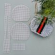 Kanvas plastik bahan tas model semibulat