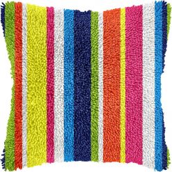 L173 Print 43x43 cm Latch Hook Kit Sarung Bantal Rajut