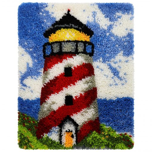 L125 Print 52x38cm Latch Hook Kit Karpet Rajut Mercusuar 1 L125 Print 52x38cm Latch Hook Kit Karpet Rajut Mercusuar 1