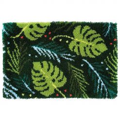 L217 Print 52x38cm Latch Hook Kit Karpet Rajut Monstera