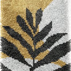 L218 Print 52x38cm Latch Hook Kit Karpet Rajut Baby Palm