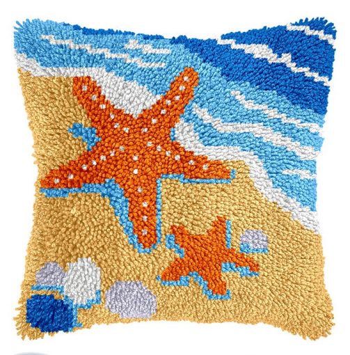 L227 Print 43x43cm Latch Hook Kit Sarung Bantal Rajut Bintang Laut 1 L227 Print 43x43cm Latch Hook Kit Sarung Bantal Rajut Bintang Laut 1