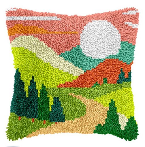 L231 Print 43x43cm Latch Hook Kit Sarung Bantal Rajut Panorama 1 L231 Print 43x43cm Latch Hook Kit Sarung Bantal Rajut Panorama 1