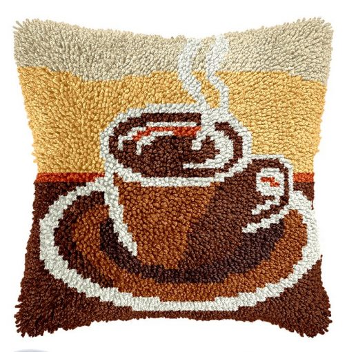L232 Print 43x43cm Latch Hook Kit Sarung Bantal Rajut Coffee 1 L232 Print 43x43cm Latch Hook Kit Sarung Bantal Rajut Coffee 1
