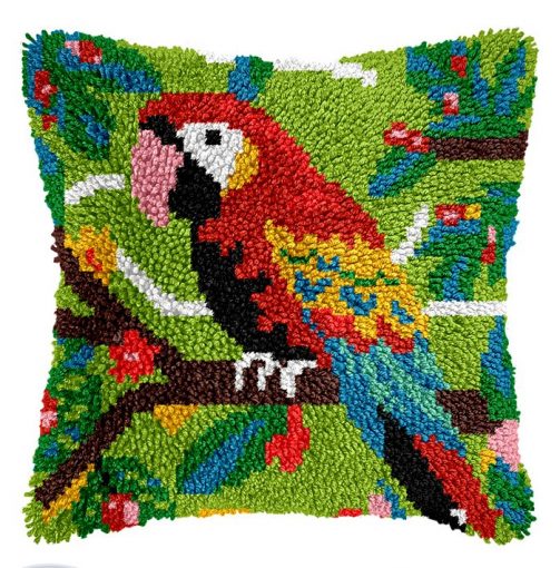 L238 Print 43x43cm Latch Hook Kit Sarung Bantal Rajut Beo 1 L238 Print 43x43cm Latch Hook Kit Sarung Bantal Rajut Beo 1