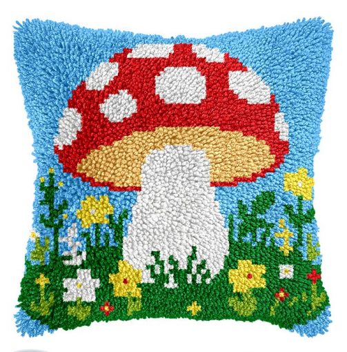 L239 Print 43x43cm Latch Hook Kit Sarung Bantal Rajut Jamur 1 L239 Print 43x43cm Latch Hook Kit Sarung Bantal Rajut Jamur 1